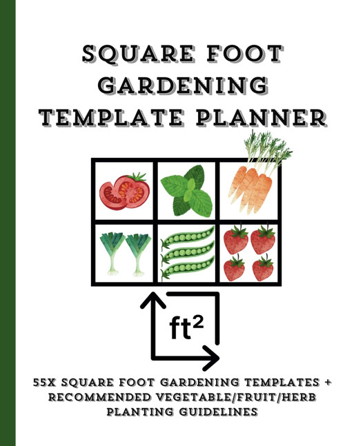 Square Foot Gardening Template Planner