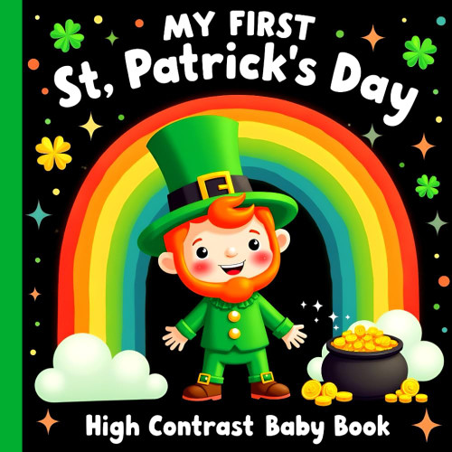 St Patricks Day Gifts: My first St Patricks Day High Contrast Baby Book: