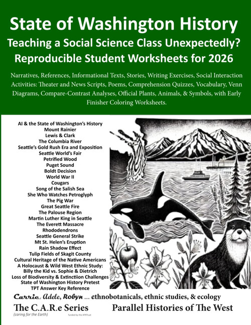 State of Washington History Reproducible Worksheets: Narratives