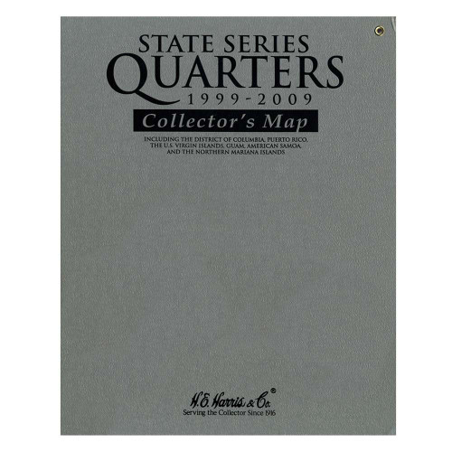 State Series Quarters 1999 - 2009 Collector's Map