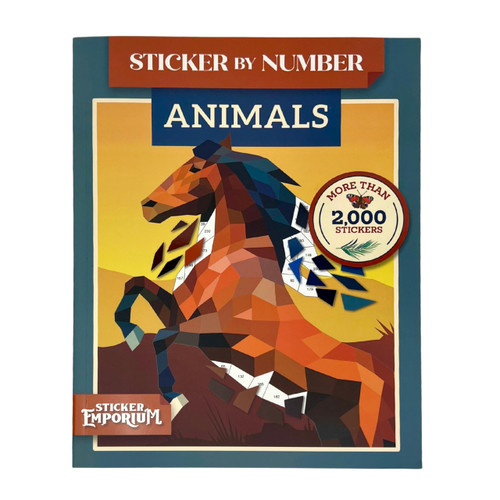 Sticker by Number Animals: Fusion of Paint-by-Number and Sticker Fun by