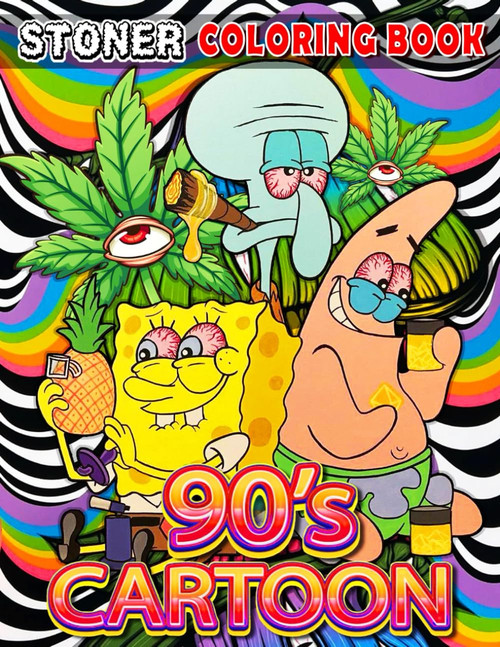 Stoner Coloring Book: 53+ Retro-Inspired Psychedelic & Trippy Coloring