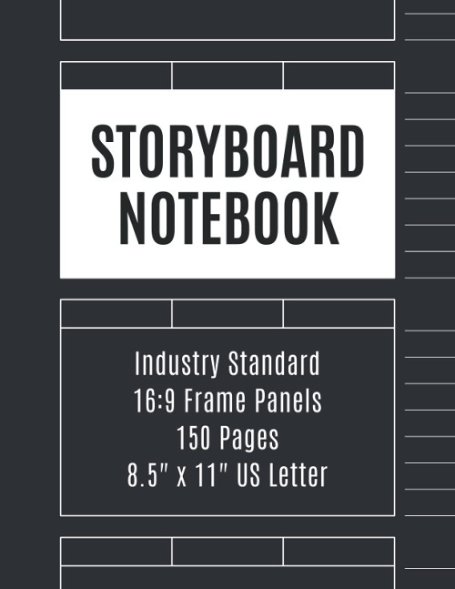 Storyboard Notebook: Storyboarding Sketchbook 16:9 - Large Frame Panels -