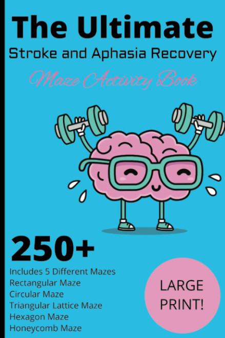 Stroke and Aphasia Recovery Maze Activity Book- Maze Workbook for Strokes