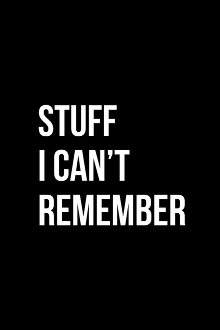 Stuff I Can't Remember Password Logbook: Keep Track of Your Usernames