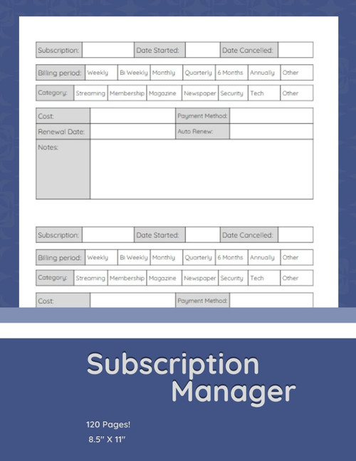Subscription Manager: An Easy way to manage all your different