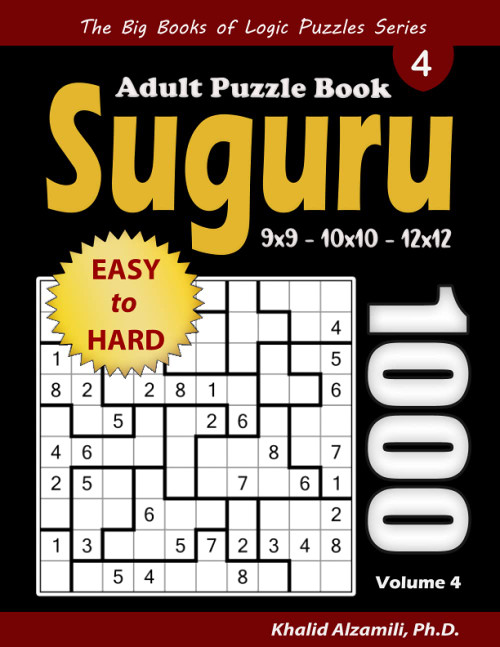 Suguru Adult Puzzle Book: 1000 Easy to Hard Number Blocks