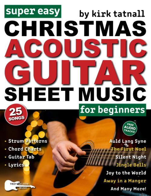 Super Easy Christmas Acoustic Guitar Sheet Music for Beginners