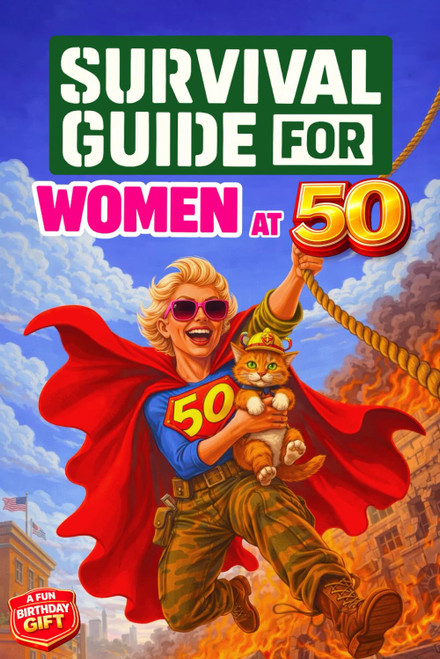 Survival Guide for Women at 50: A Funny and Unique 50th Birthday Gift