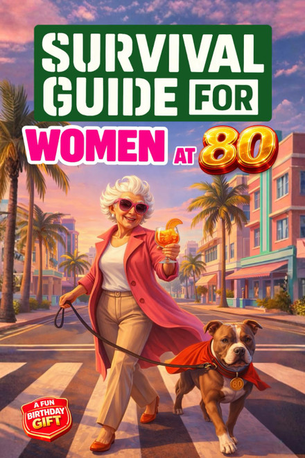 Survival Guide for Women at 80: A Funny and Unique 80th Birthday Gift