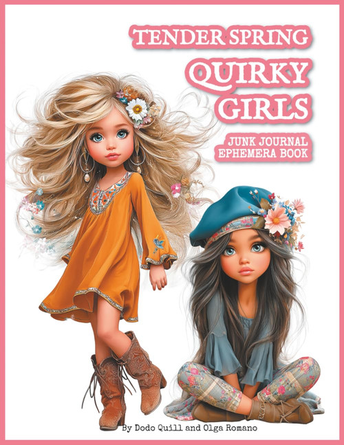 Tender Spring Quirky Girls Junk Journal Ephemera Book