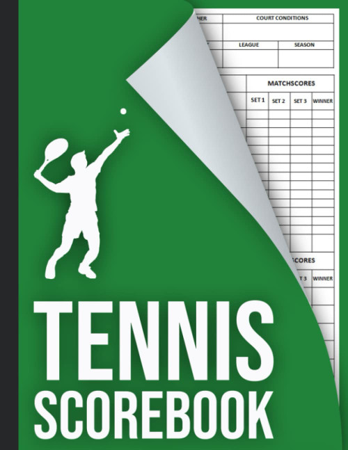 Tennis Scorebook: Game Record Keeper for Singles Or Doubles Play