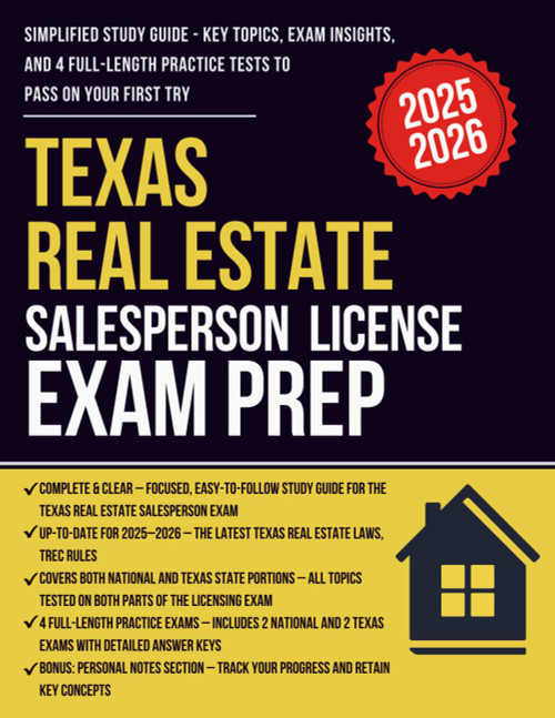 Texas Real Estate Salesperson License Exam Prep