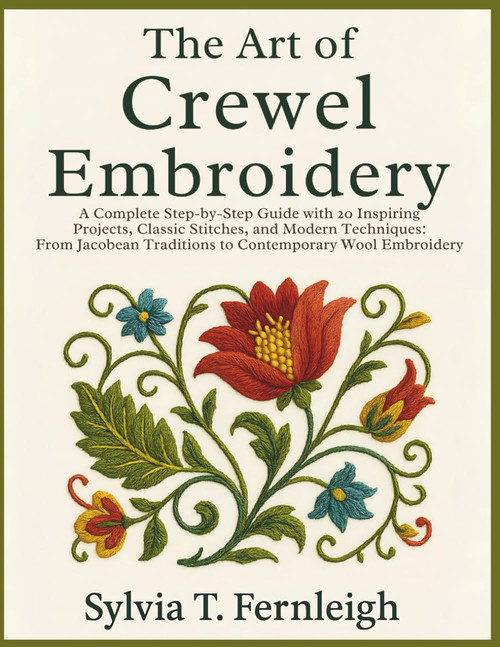 The Art of Crewel Embroidery: A Complete Step-by-Step Guide with 20