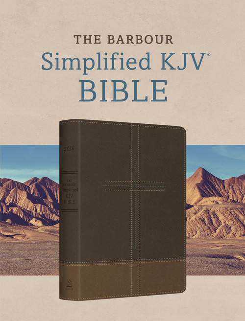 The Barbour Simplified KJV Bible--Deluxe Edition [Two-Tone Brown Stitched