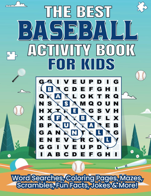 The Best Baseball Activity Book For Kids: Word Searches