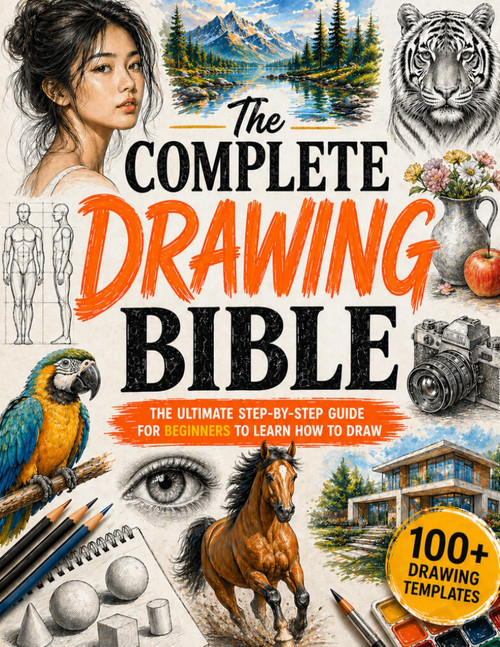 The Complete Drawing Bible: The Ultimate Guide for Beginners to Learn How