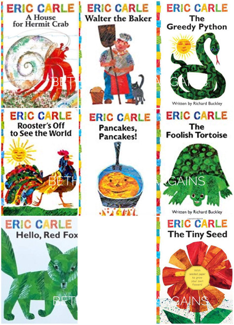 The Eric Carle Library Featuring 8 Classic Board Books Boxed Set [The