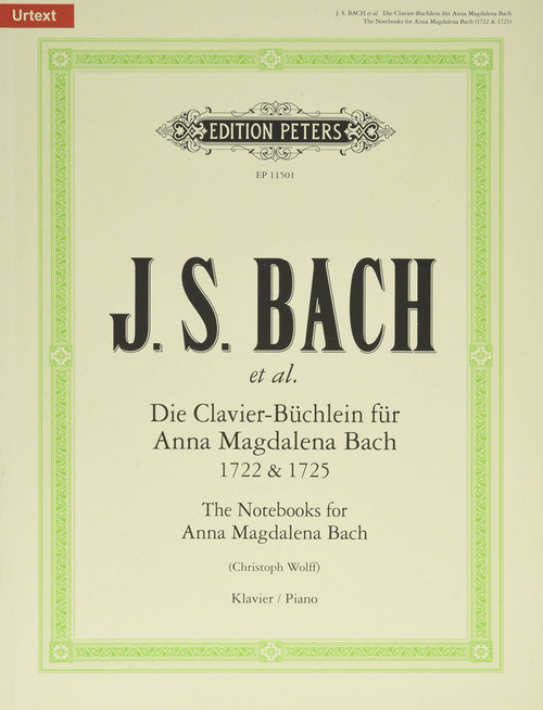 The Notebooks for Anna Magdalena Bach 1722 & 1725 for Piano