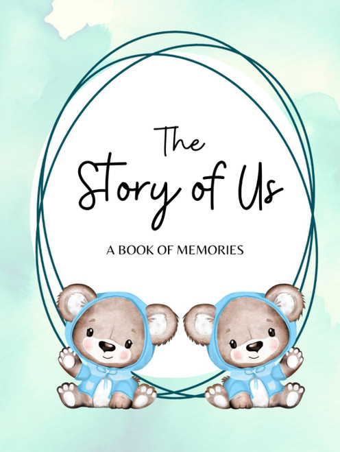 The Story of Us:: Baby Shower Gift for Twins - Memory book for Pregnancy