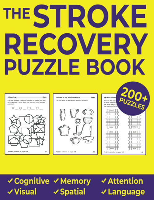 The Stroke Recovery Puzzle Book: Aphasia and Traumatic Brain Injury