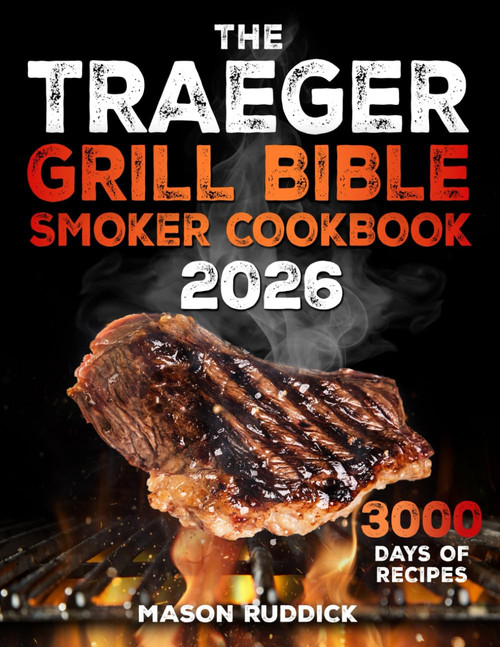 The Traeger Grill Bible • Smoker Cookbook: 3000 Days Of Mouthwatering Wood Pellet Recipes