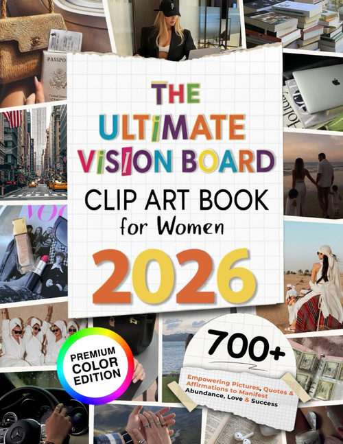 The Ultimate Vision Board Clip Art Book for Women