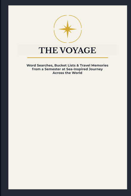 The Voyage: A Travel Journal, Word Search Puzzle Book & Memory Keepsake: