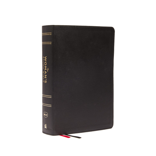 The Woman's Study Bible – Genuine Leather, Black, Red Letter