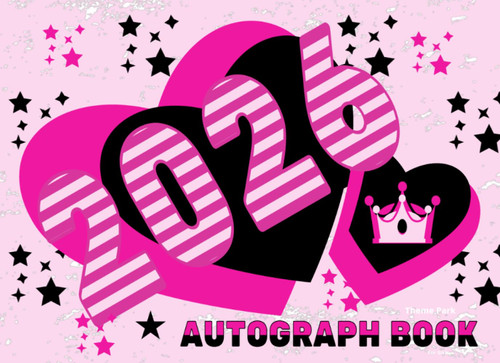 Theme Park Autograph Book 2026 For Girls