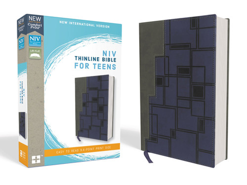 Thinline Bible for Teens – Leathersoft, Navy, Red Letter (NIV)