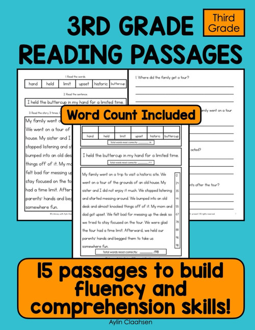 Third Grade Reading Passages to Build Fluency and Comprehension Skills