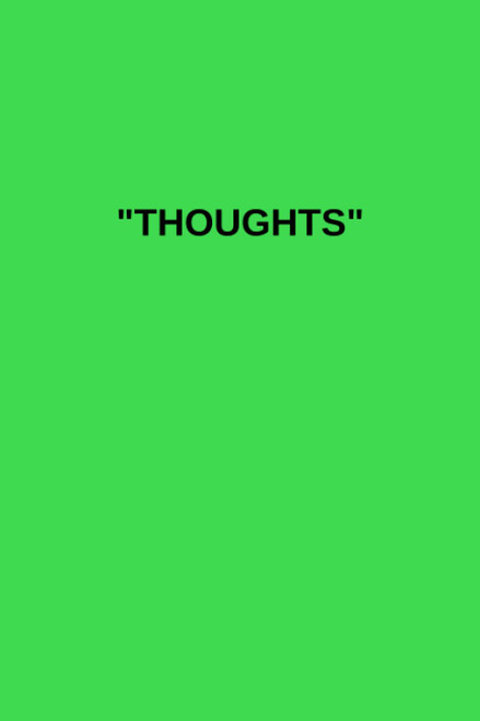 Thoughts: Off-White Inspired Lined Notebook and Journal