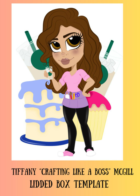 Tiffany "Crafting Like a Boss" McGill: Lidded Box Template