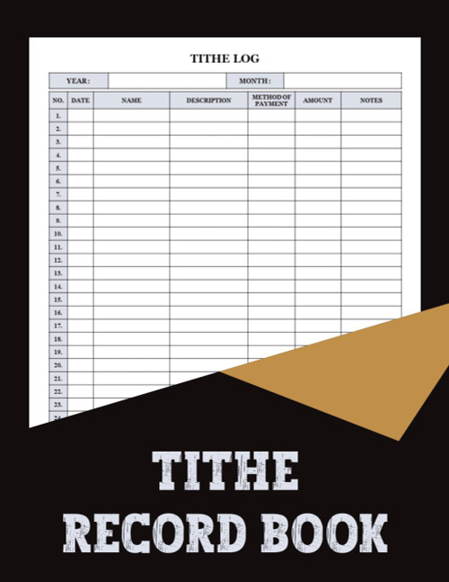 Tithe Record Book: Stay organized with this Tithe Record Book