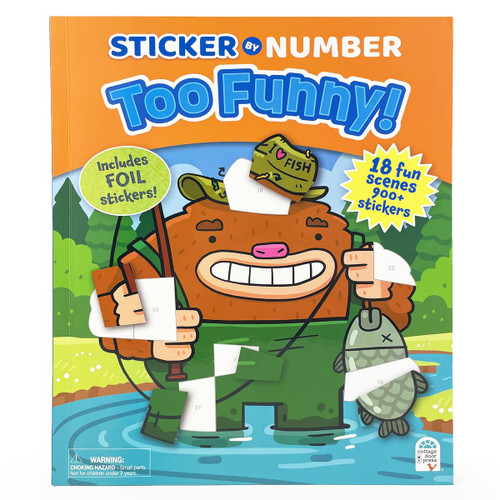 Too Funny Sticker by Number Activity Book - Includes 900+ Stickers