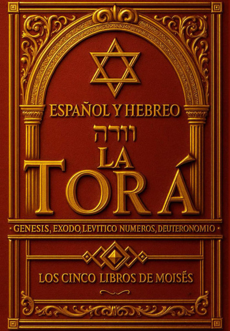 Torá En Español Y Hebreo Completa (Texto paralelo) Los cinco libros de Moisés - Tawrat hebreo español
