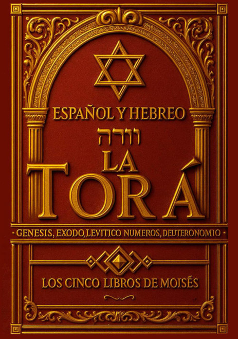 Torá En Español Y Hebreo Completa (Texto paralelo) Los cinco libros de Moisés - Tawrat hebreo español