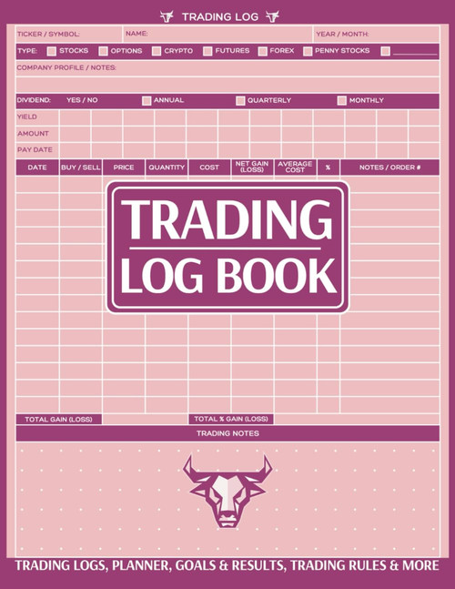 Trading Log Book: Journal that Records 1200+ Trades