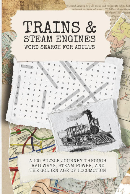 Trains & Steam Engines Word Search for Adults