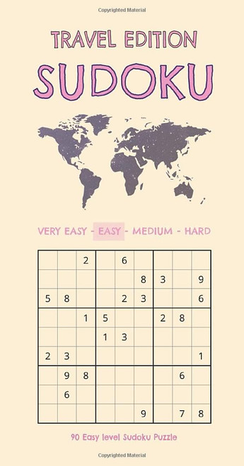 Travel Size Sudoku - Easy level Book for Adults 90 Puzzles: Relaxing Sudoku – Perfect for Trips