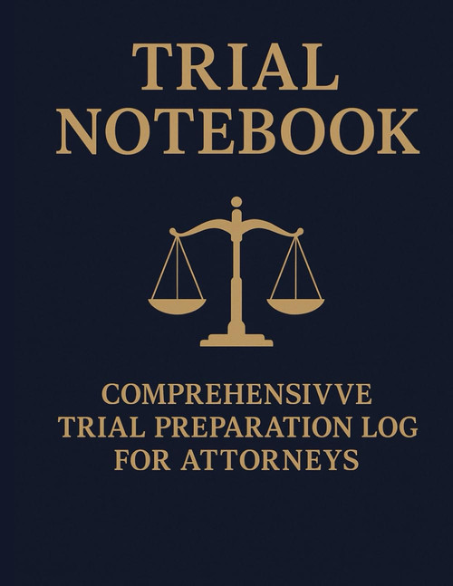Trial Preparation Notebook | Comprehensive Case Organizer for Attorneys