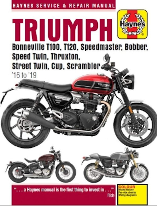 Triumph Motorcycle Repair Shop & Service Manual for Bonneville T120