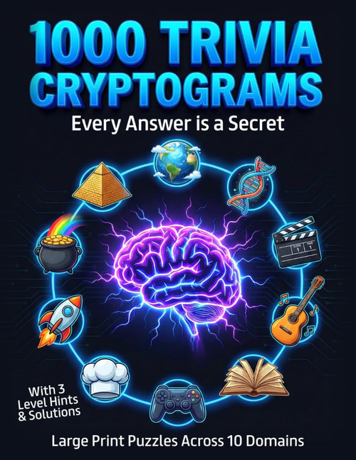 Trivia Cryptogram Puzzles: Decipher 1000 Large Print