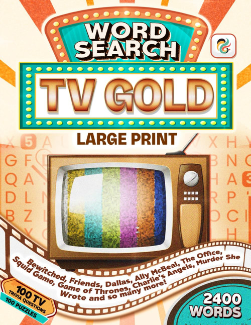 TV Classics Word Search Book for Adults: 100 Puzzles