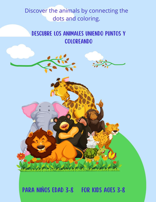 Une los puntos, colorea y descubre animales