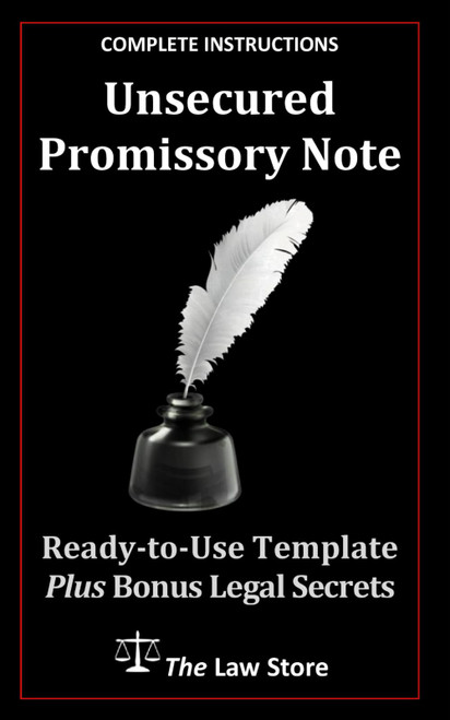 Unsecured Promissory Note: Lawyer Drafted Unsecured Promissory Note
