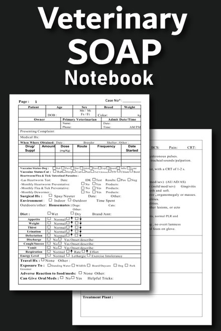 Veterinary SOAP Notebook: Veterinary Patient Organizer