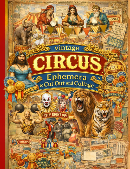 Vintage Circus Ephemera To Cut Out & Collage