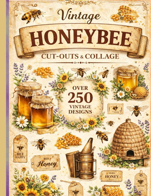Vintage Honeybee Cut-Outs & Collage